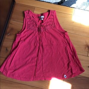 Lucky brand girls medium coral tank top